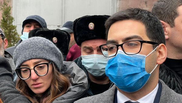 Акция протеста перед министерством юстиции Армении (8 января 2020). Еревaн - Sputnik Армения