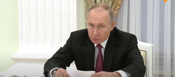 Президент РФ Владимир Путин во время трёхсторонних переговоров (11 января 2021). Москва Президент РФ Владимир Путин во время трёхсторонних переговоров (11 января 2021). Москва - Sputnik Армения