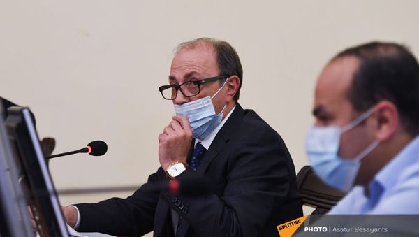 Глава МИД Армении Ара Айвазян перед заседанием Парламента (14 января 2021). Еревaн Глава МИД Армении Ара Айвазян перед заседанием Парламента (14 января 2021). Еревaн - Sputnik Армения