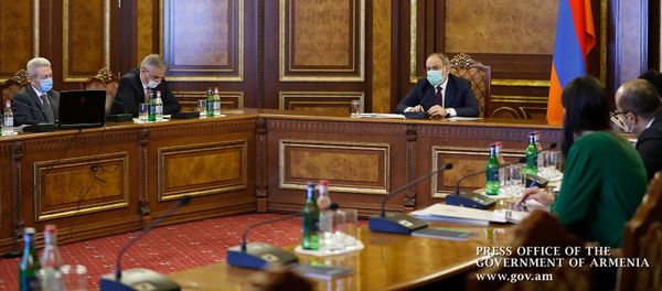 Совещание во главе с премьер-министром Николом Пашиняном по макроэкономическим вопросам (15 января 2021). Еревaн - Sputnik Армения