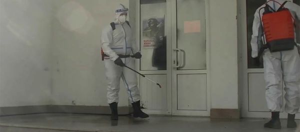 Дезинфекция объектов российского миротворческого контингента в Нагорном Карабахе - Sputnik Արմենիա