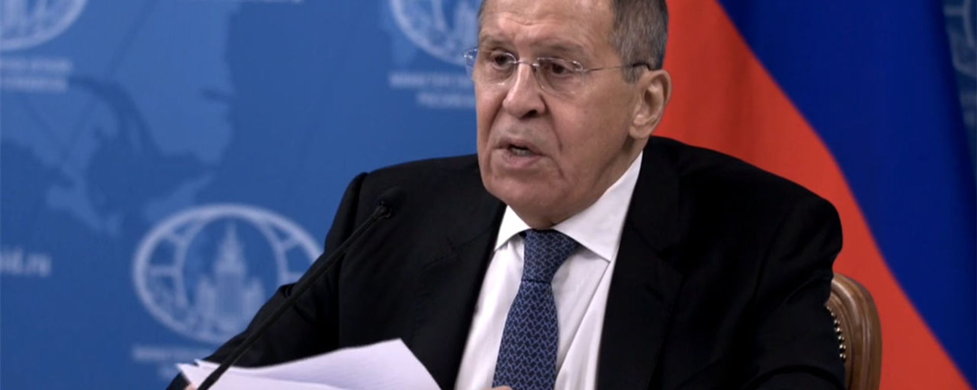 Глава МИД РФ Сергей Лавров на онлайн пресс-конференции (18 января 2021). Москва Глава МИД РФ Сергей Лавров на онлайн пресс-конференции (18 января 2021). Москва - Sputnik Армения, 1920, 12.02.2021