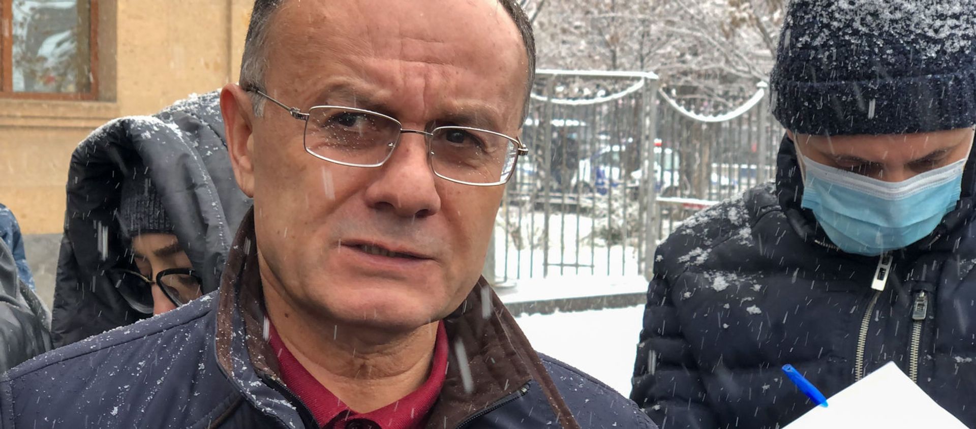 Сейран Оганян перед началом судебного заседания по делу 1 марта (19 января 2021). Еревaн - Sputnik Армения, 1920, 19.01.2021