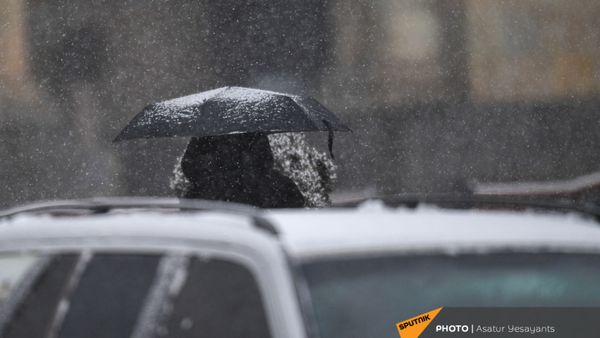 Снегопад в столице (19 января 2021). Еревaн - Sputnik Արմենիա
