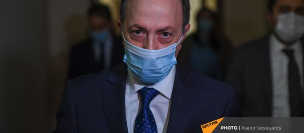 Глава МИД Армении Ара Айвазян перед началом заседания Комиссии парламента по внешним связям (14 января 2021). Еревaн - Sputnik Արմենիա