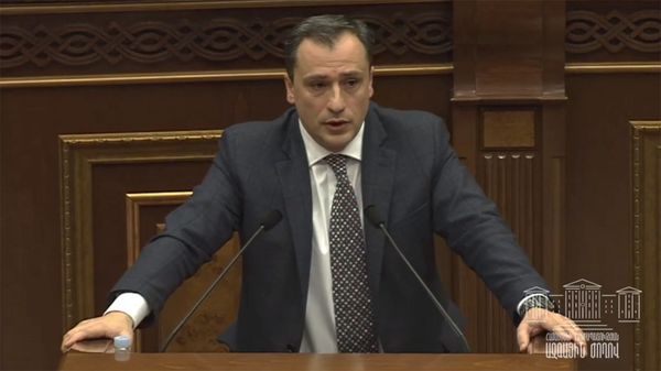 Давид Хачатурян на заседании Национального Собрания Армении (22 января 2021). Еревaн - Sputnik Армения