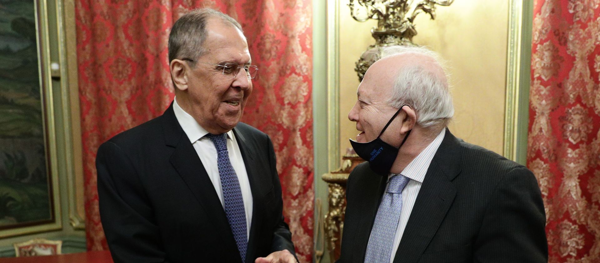 Встреча главы МИД РФ  С. Лаврова и представителя по альянсу цивилизаций ООН М. Моратиноса - Sputnik Армения, 1920, 22.01.2021