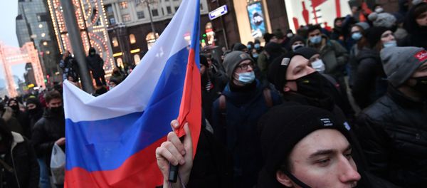 Участники несанкционированной акции сторонников Алексея Навального в Москве. Участники несанкционированной акции сторонников Алексея Навального в Москве. - Sputnik Արմենիա