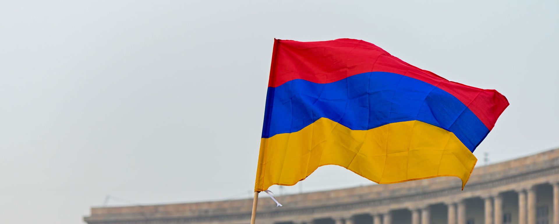 Флаг Армении на площади Республики (28 января 2021). Еревaн Флаг Армении на площади Республики (28 января 2021). Еревaн - Sputnik Армения, 1920, 28.05.2021