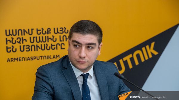 «Հանուն սոցիալական արդարության» կուսակցության նախագահ, քաղաքապետի թեկնածու Արման Ղուկասյանը - Sputnik Արմենիա