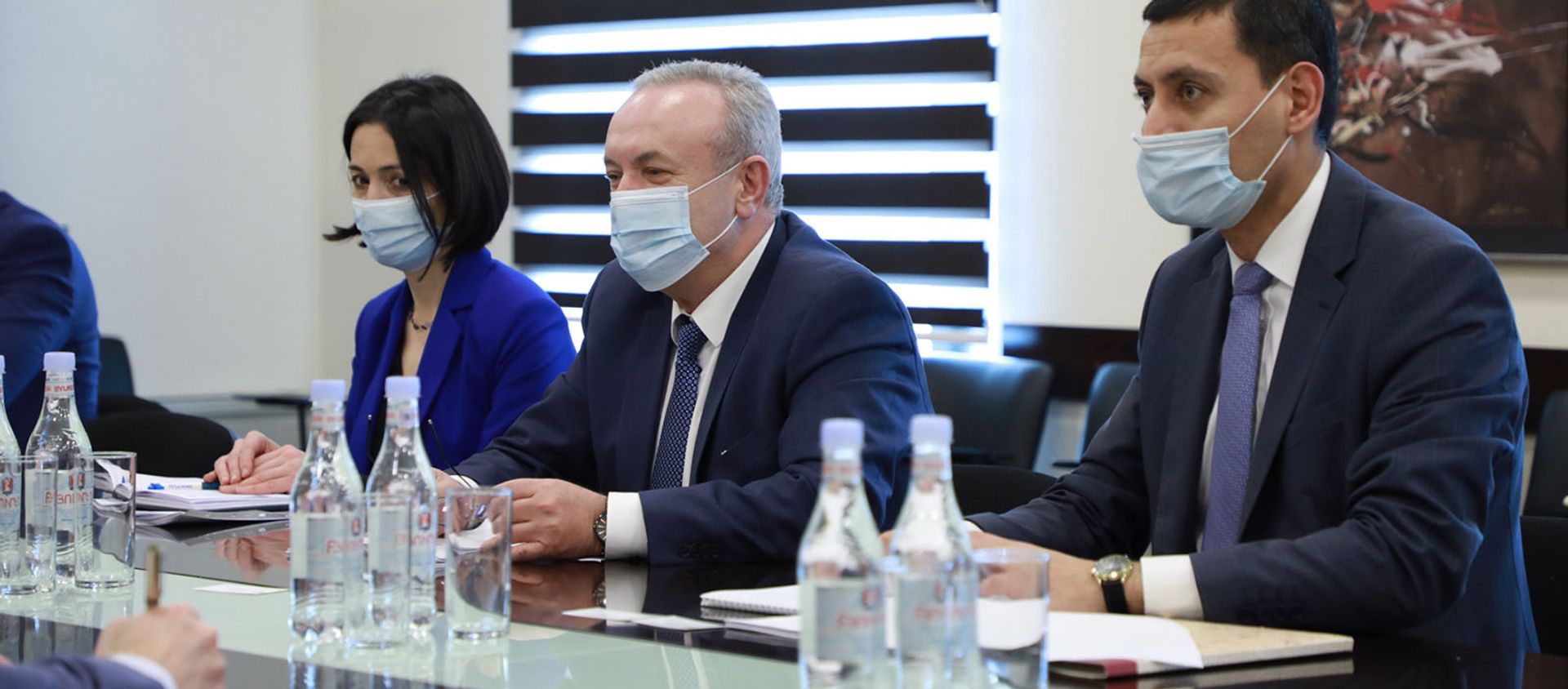 Министр ОНКС Ваграм Думанян встретился с ЧП послом России Сергеем Копыркиным (29 января 2021). Еревaн - Sputnik Արմենիա, 1920, 01.02.2021