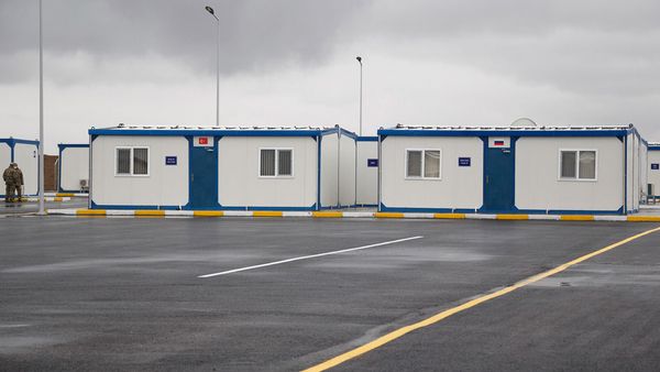Открытие совместного российско-турецкого центра по контролю за прекращением огня и всех военных действий в зоне нагорно-карабахского конфликта в городе Агдам - Sputnik Արմենիա