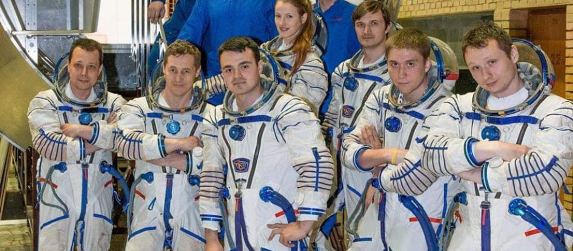Космонавт Арутюн Кивирян (на первом плане в центре) Космонавт Арутюн Кивирян (на первом плане в центре) - Sputnik Արմենիա, 1920, 03.02.2021