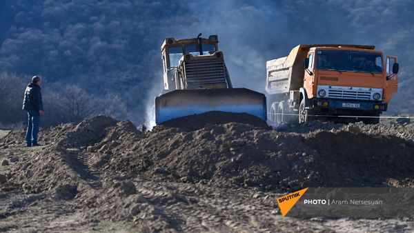 Строительство нового района для селян, лишившихся жилья после передачи Азербайджану 12 домов (9 февраля 2021). Шурнух - Sputnik Армения