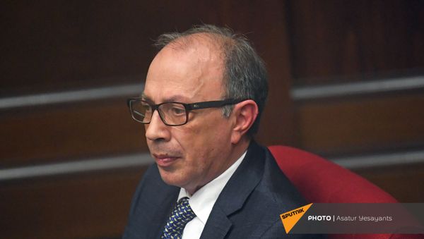 Министр иностранных дел Армении Ара Айвазян на заседании в Парламенте (10 февраля 2021). Еревaн - Sputnik Արմենիա