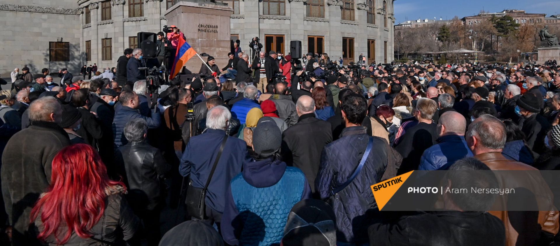 Митинг оппозиции (12 февраля 2021). Еревaн - Sputnik Армения, 1920, 20.02.2021