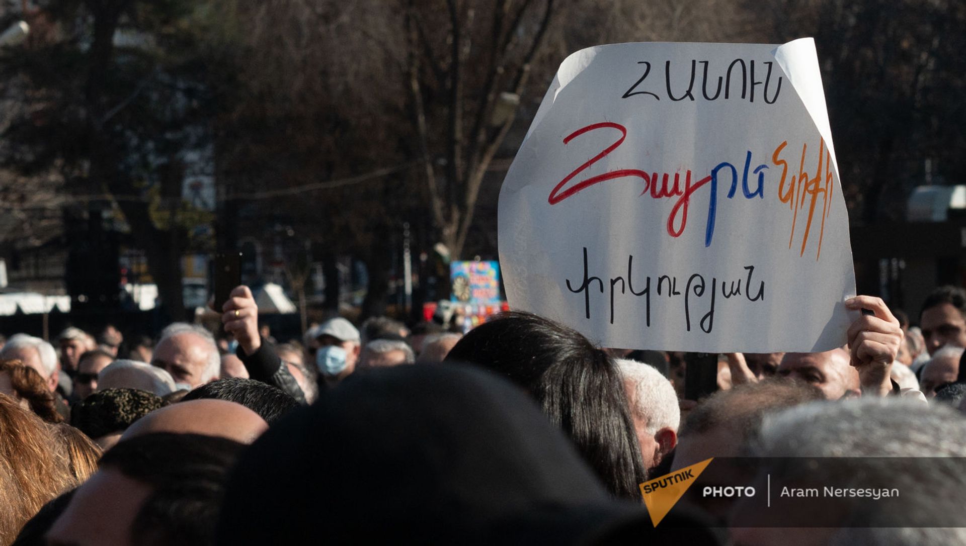 Митинг оппозиции (12 февраля 2021). Еревaн Митинг оппозиции (12 февраля 2021). Еревaн - Sputnik Армения, 1920, 12.02.2021