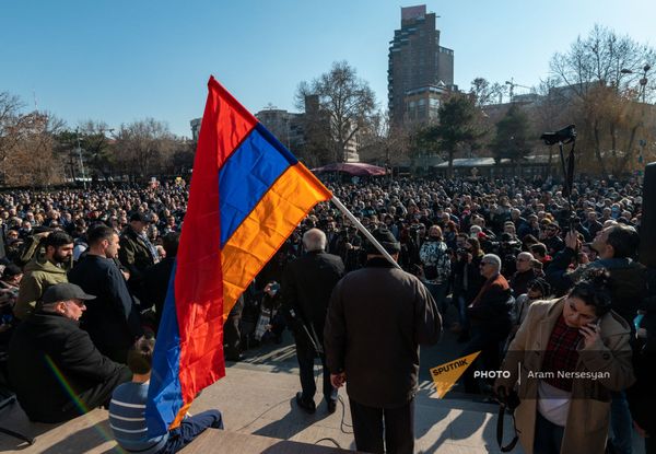 Հավաք-հանդիպում՝ Երևանի Ազատության հրապարակում. 12 փետրվարի, 2021 - Sputnik Արմենիա