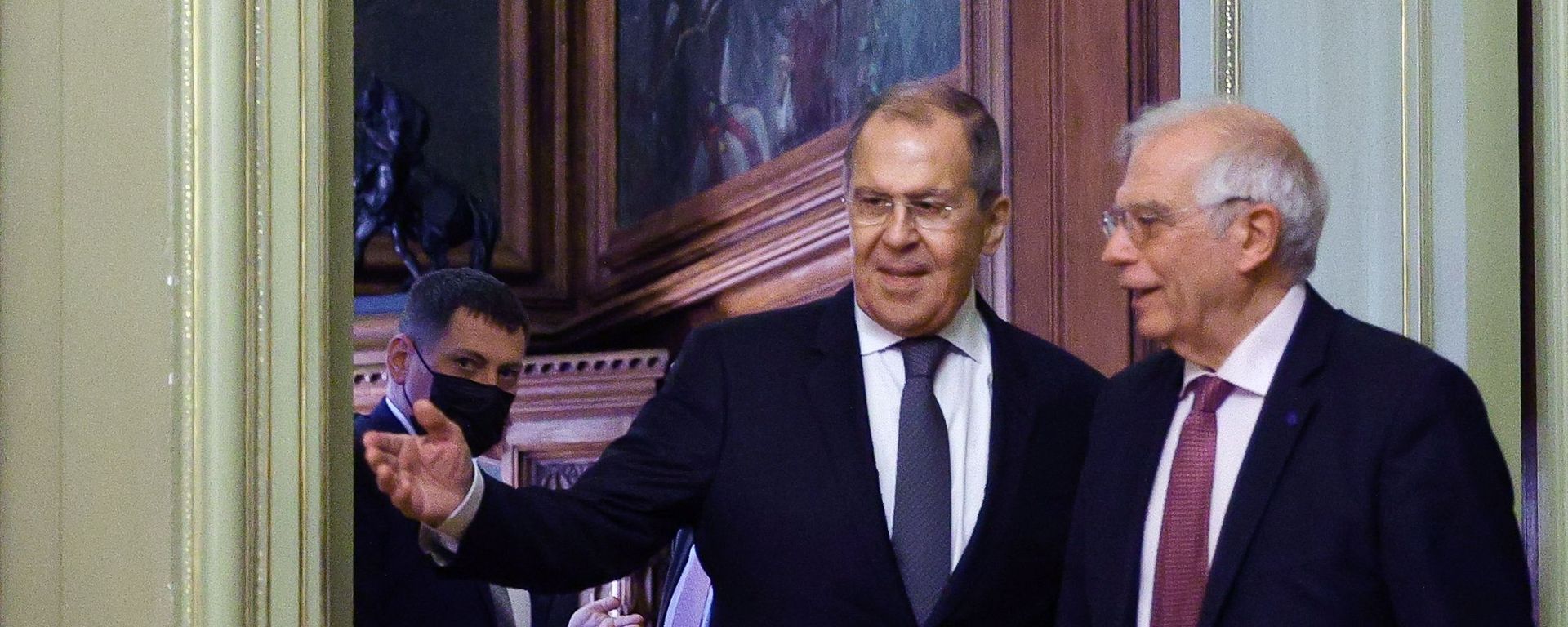 Встреча главы МИД РФ С. Лаврова и верховного представителя ЕС Ж. Борреля - Sputnik Армения, 1920, 13.02.2021