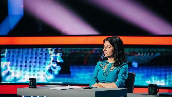Главный редактор телеканала RT и МИА Россия сегодня Маргарита Симоньян на общественно-политическом ток-шоу Своя правда (12 февраля 2021). Москвa - Sputnik Армения