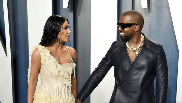 Ким Кардашьян и Канье Уэст на вечеринке Vanity Fair Oscar Party в Беверли-Хиллз (9 февраля 2020). Калифорния - Sputnik Армения
