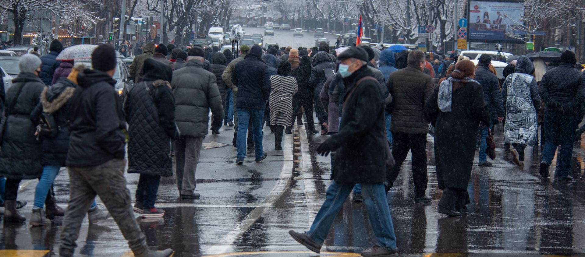 Участники митинга оппозиции на площади Франции (20 февраля 2021). Еревaн Участники митинга оппозиции на площади Франции (20 февраля 2021). Еревaн - Sputnik Արմենիա, 1920, 22.02.2021