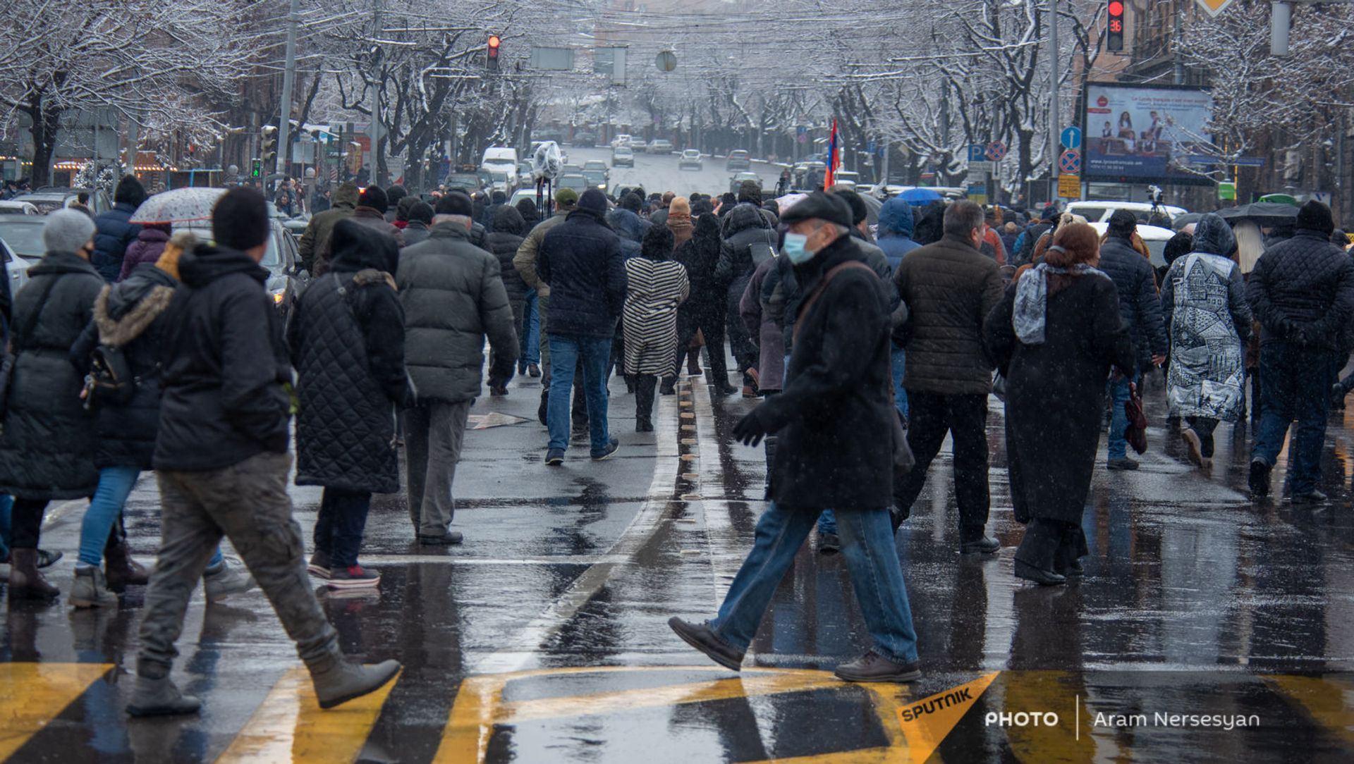 Участники митинга оппозиции на площади Франции (20 февраля 2021). Еревaн Участники митинга оппозиции на площади Франции (20 февраля 2021). Еревaн - Sputnik Արմենիա, 1920, 22.02.2021