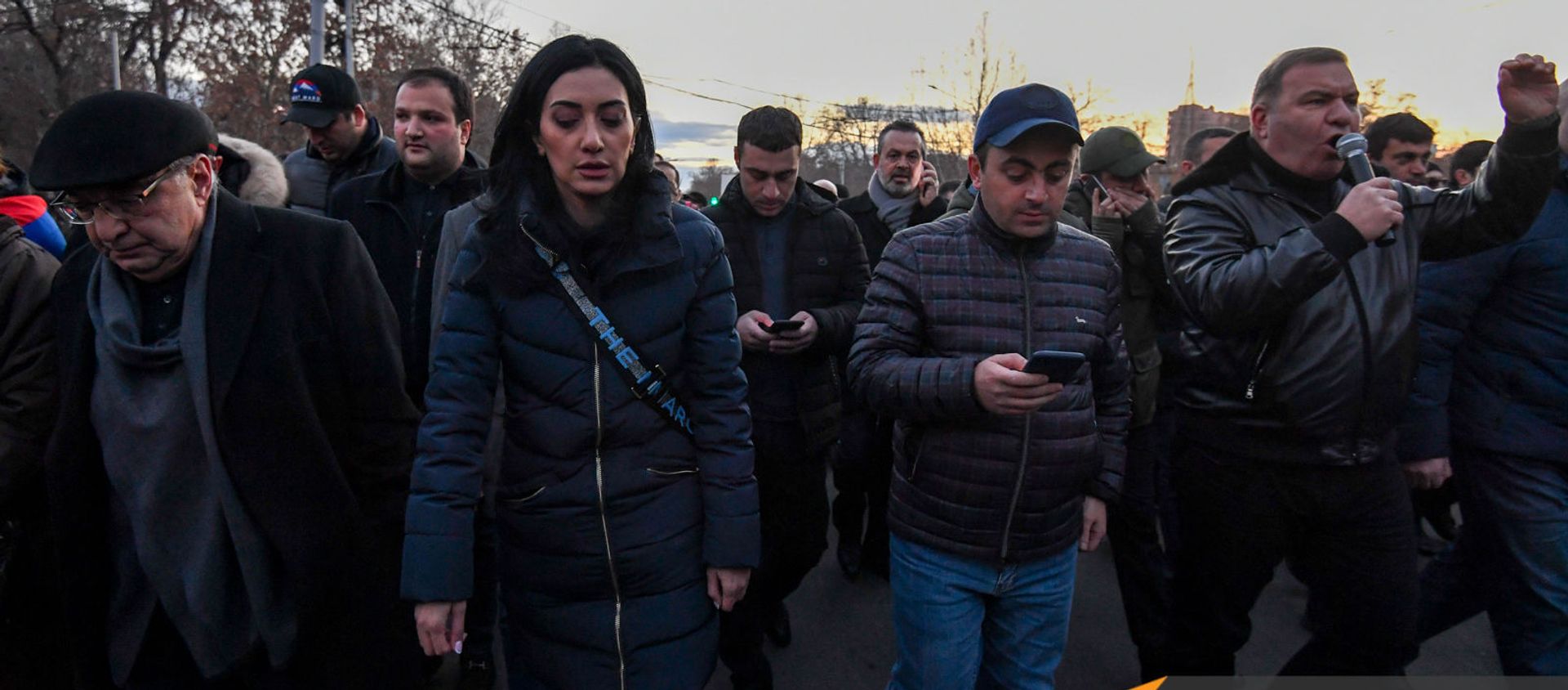 Шествие протеста оппозиции по центральным улицам столицы (23 февраля 2021). Еревaн - Sputnik Արմենիա, 1920, 23.02.2021