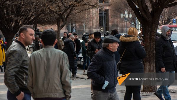 Ситуация на площади Республики (25 февраля 2021). Еревaн - Sputnik Армения