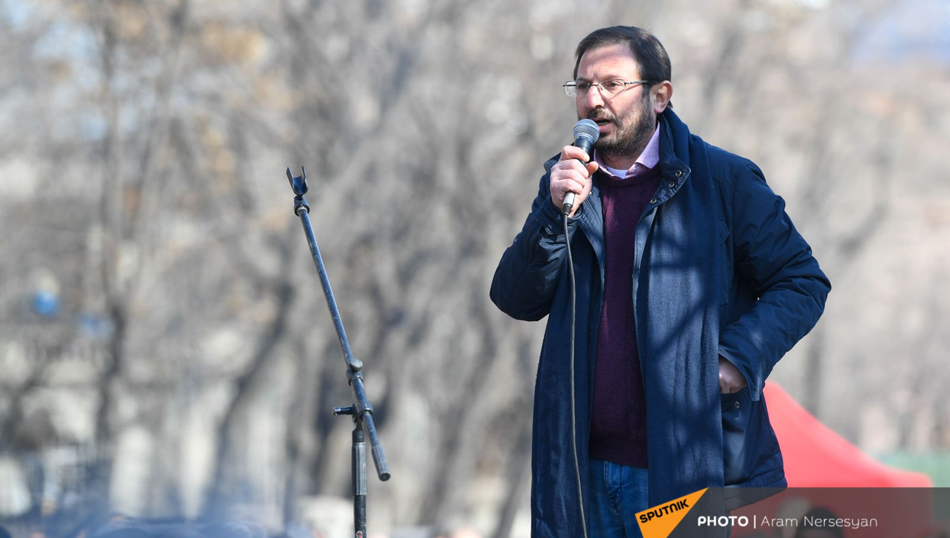 Речь Гегама Манукяна во время митинга оппозиции на проспекте Баграмяна (27 февраля 2021). Еревaн Речь Гегама Манукяна во время митинга оппозиции на проспекте Баграмяна (27 февраля 2021). Еревaн - Sputnik Արմենիա, 1920, 27.02.2021