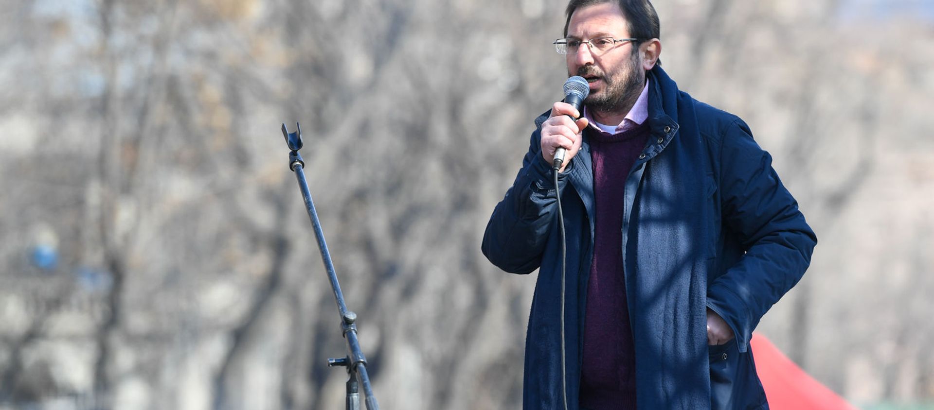 Речь Гегама Манукяна во время митинга оппозиции на проспекте Баграмяна (27 февраля 2021). Еревaн - Sputnik Արմենիա, 1920, 27.02.2021