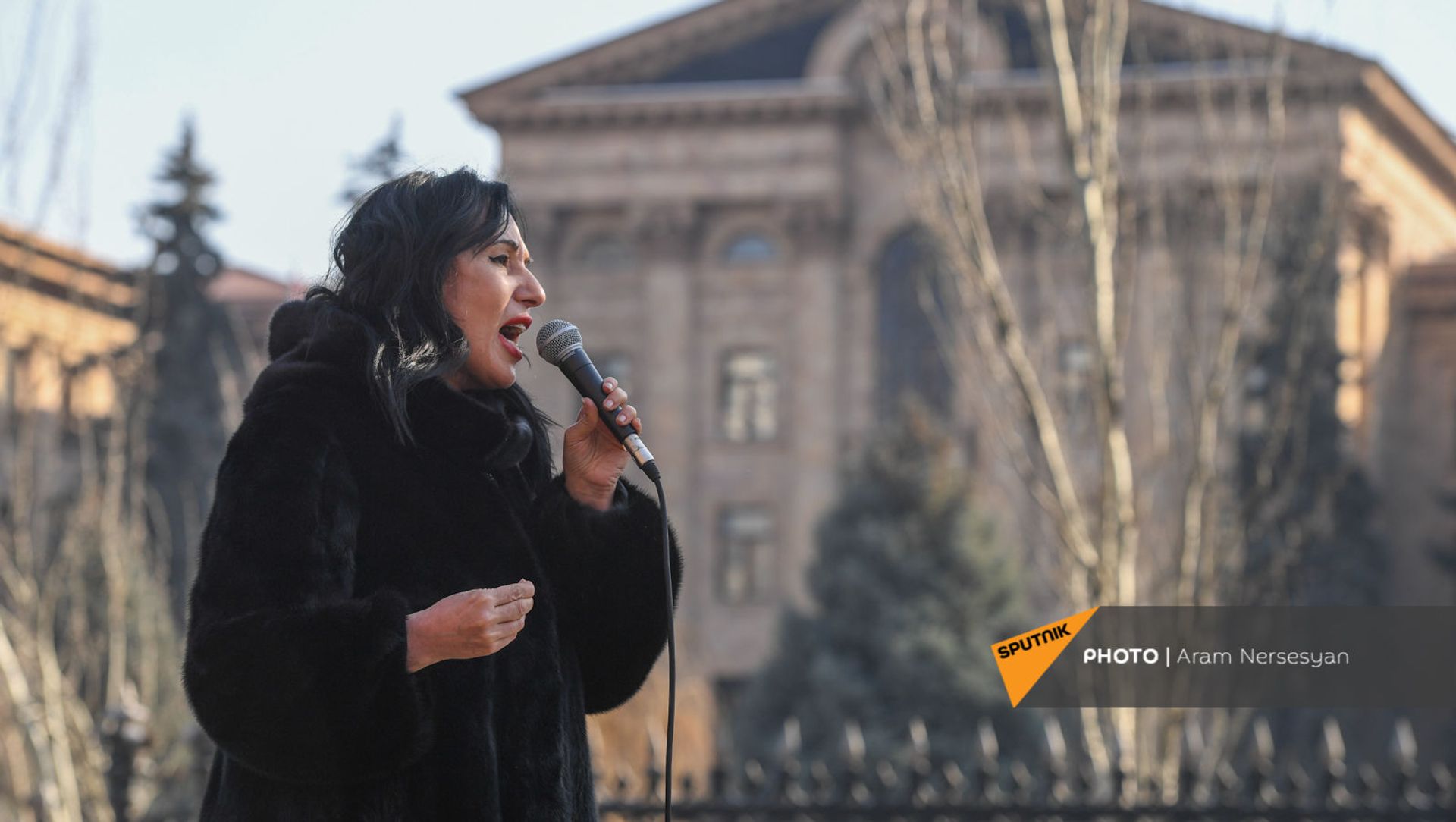 Речь Наиры Зограбян во время митинга оппозиции на проспекте Баграмяна (27 февраля 2021). Еревaн Речь Наиры Зограбян во время митинга оппозиции на проспекте Баграмяна (27 февраля 2021). Еревaн - Sputnik Армения, 1920, 07.03.2021