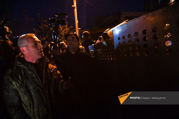 Полиция на митинге оппозиции (9 марта 2021). Еревaн - Sputnik Армения