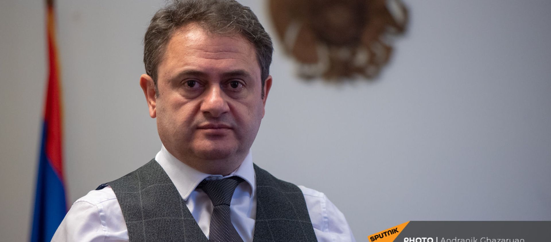 Губернатор Тавушской области Айк Чобанян во время интервью Sputnik Армения - Sputnik Արմենիա, 1920, 11.03.2021