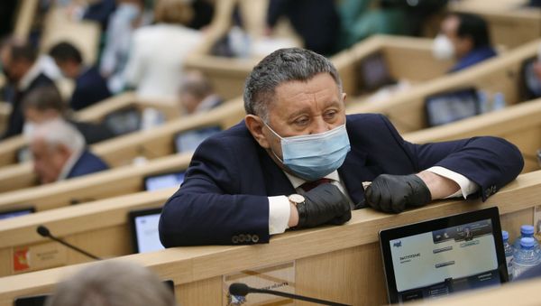 Заместитель председателя комитета Совета Федерации по экономической политике Михаил Пономарев на заседании Совета Федерации России (18 ноября 2020). Москвa - Sputnik Армения