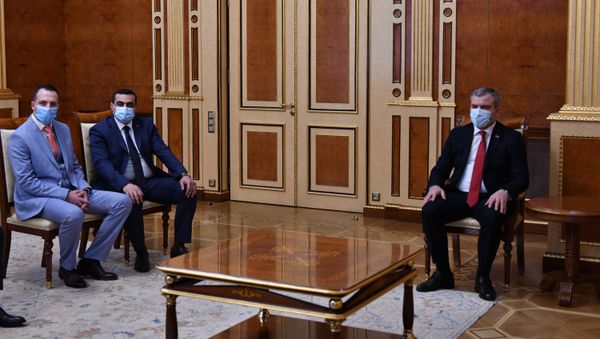 Президент Армен Саркисян принял представителей партии «Справедливая Армения» (22 марта 2021). Еревaн - Sputnik Արմենիա