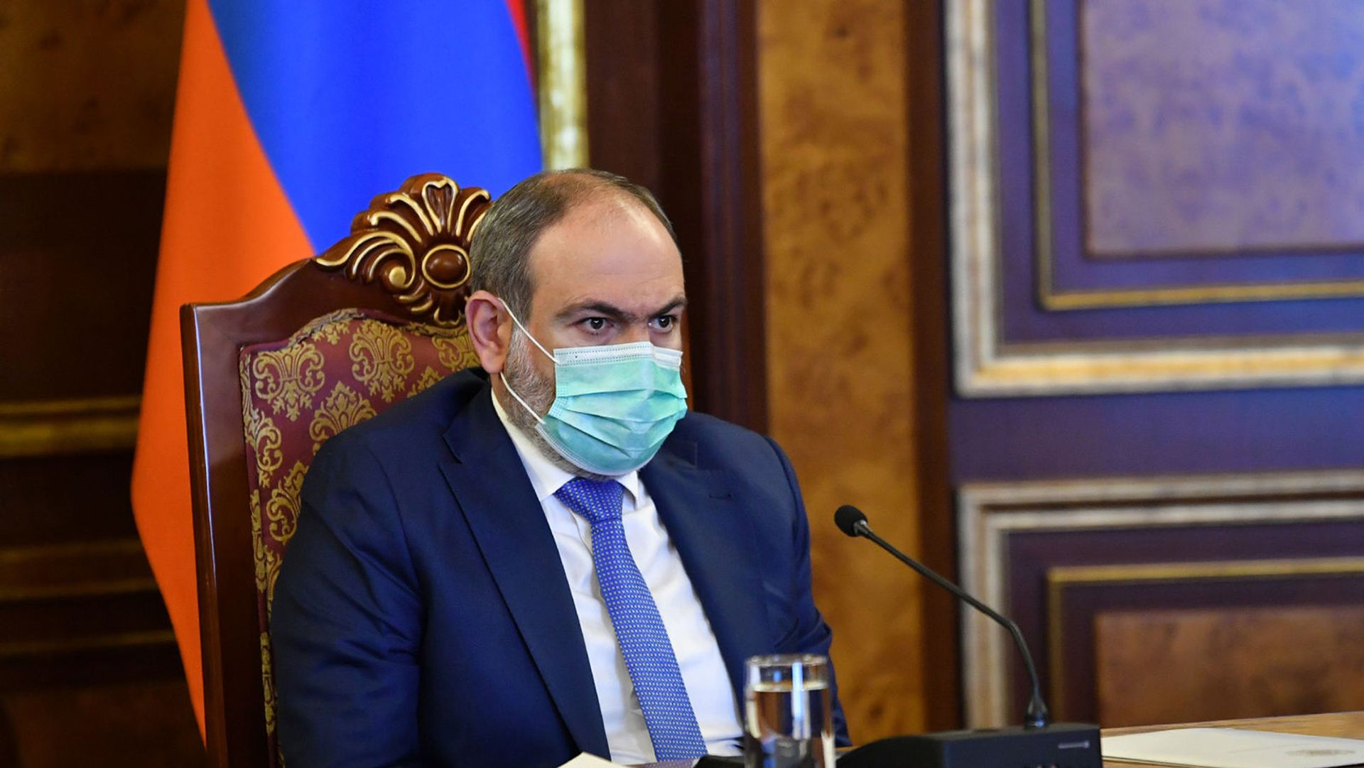 Никол Пашинян на заседании комиссии по предотвращению распространения коронавируса в Армении (29 марта 2021). Еревaн Никол Пашинян на заседании комиссии по предотвращению распространения коронавируса в Армении (29 марта 2021). Еревaн - Sputnik Արմենիա, 1920, 01.04.2021