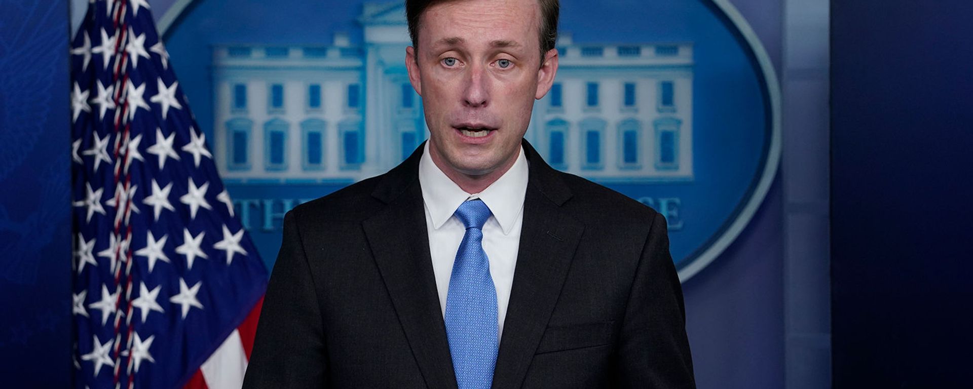 Советник президента США по национальной безопасности Джейк Салливан во время пресс-брифинга в Белом доме (4 февраля 2021). Вашингтон Советник президента США по национальной безопасности Джейк Салливан во время пресс-брифинга в Белом доме (4 февраля 2021). Вашингтон - Sputnik Армения, 1920, 12.04.2021