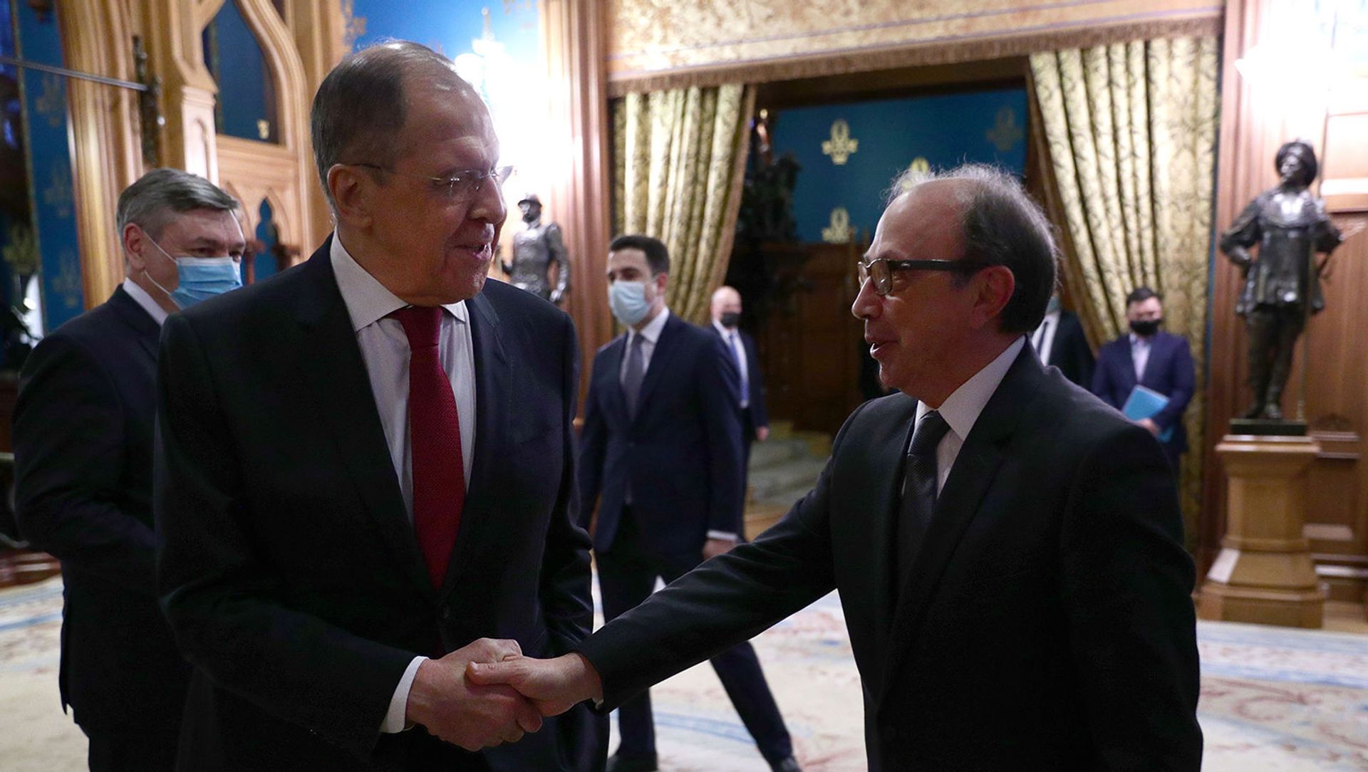 Встреча министров иностранных дел Армении и России Ара Айвазяна и Сергея Лаврова (1 апреля 2021). Москвa Встреча министров иностранных дел Армении и России Ара Айвазяна и Сергея Лаврова (1 апреля 2021). Москвa - Sputnik Армения, 1920, 01.04.2021
