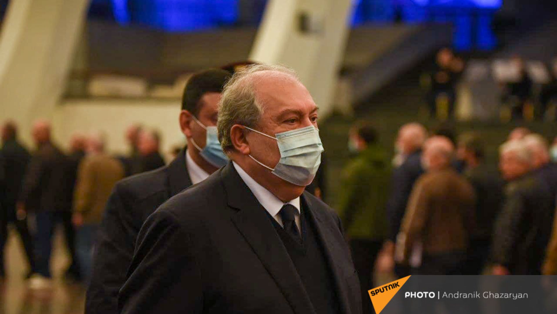 Президент Армен Саркисян на церемонии прощания с Командосом (2 апреля 2021). Еревaн Президент Армен Саркисян на церемонии прощания с Командосом (2 апреля 2021). Еревaн - Sputnik Армения, 1920, 30.04.2021
