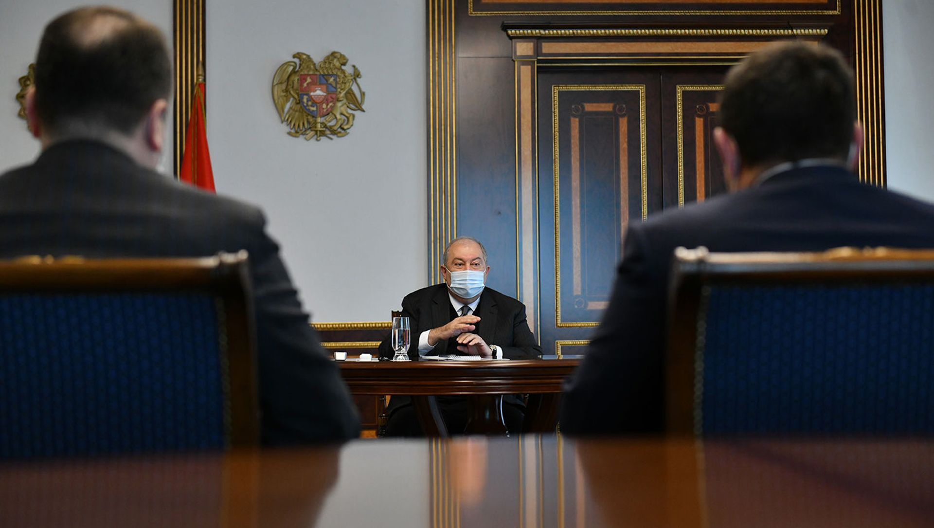 Президент Армен Саркисян принял председателя Высшего Судебного Совета республики Рубена Вардазаряна (6 апреля 2021). Еревaн Президент Армен Саркисян принял председателя Высшего Судебного Совета республики Рубена Вардазаряна (6 апреля 2021). Еревaн - Sputnik Արմենիա, 1920, 06.04.2021