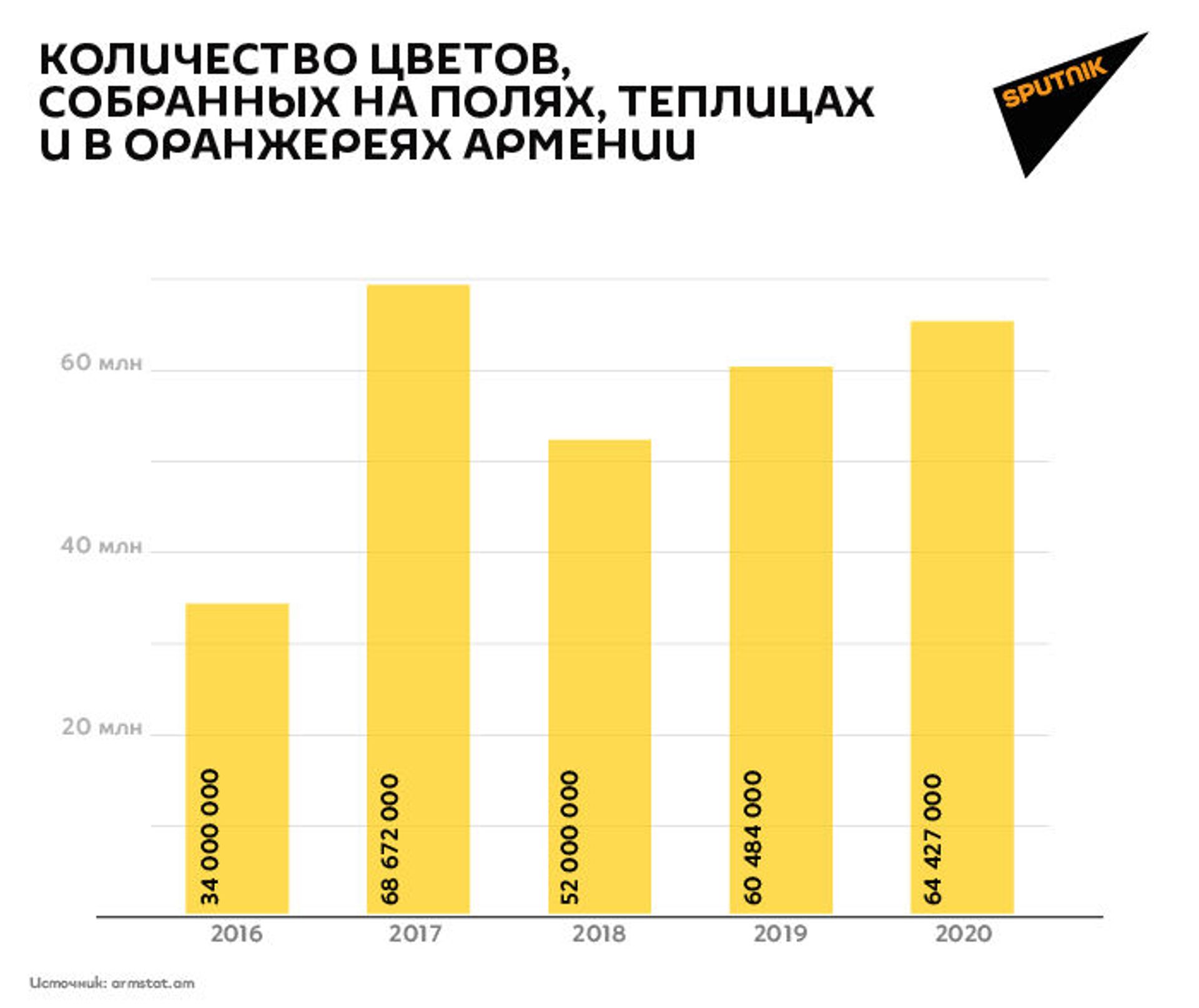 Розовые мечты бизнесменов в цифрах: что творится с цветочным бизнесом в Армении Розовые мечты бизнесменов в цифрах: что творится с цветочным бизнесом в Армении - Sputnik Армения, 1920, 07.04.2021