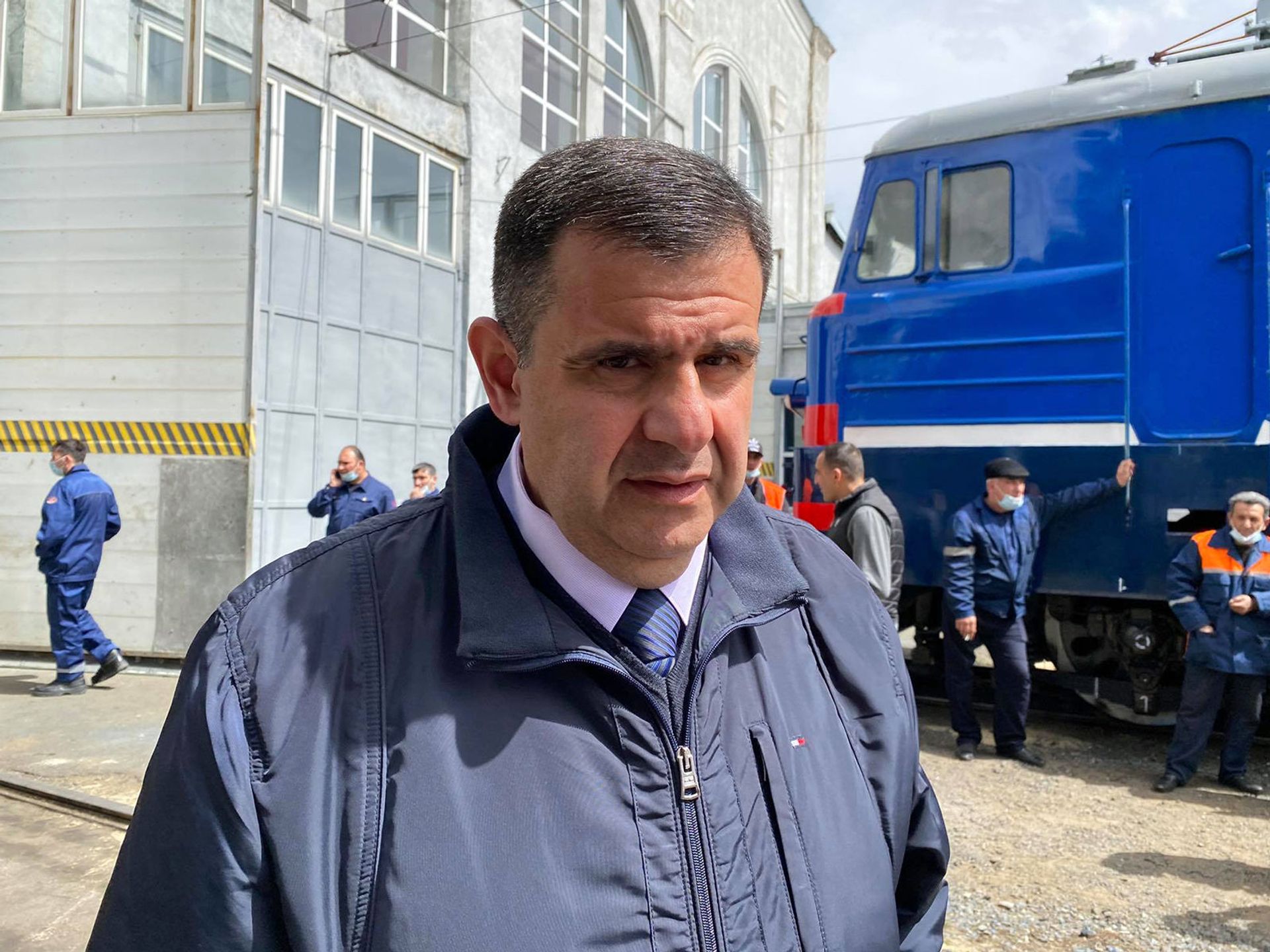 Երևանում դաժանաբար սպանված Համբարձում Ղանդիլյանի անունով էլեկտրաքարշ գործարկվեց  - Sputnik Արմենիա, 1920, 09.04.2021