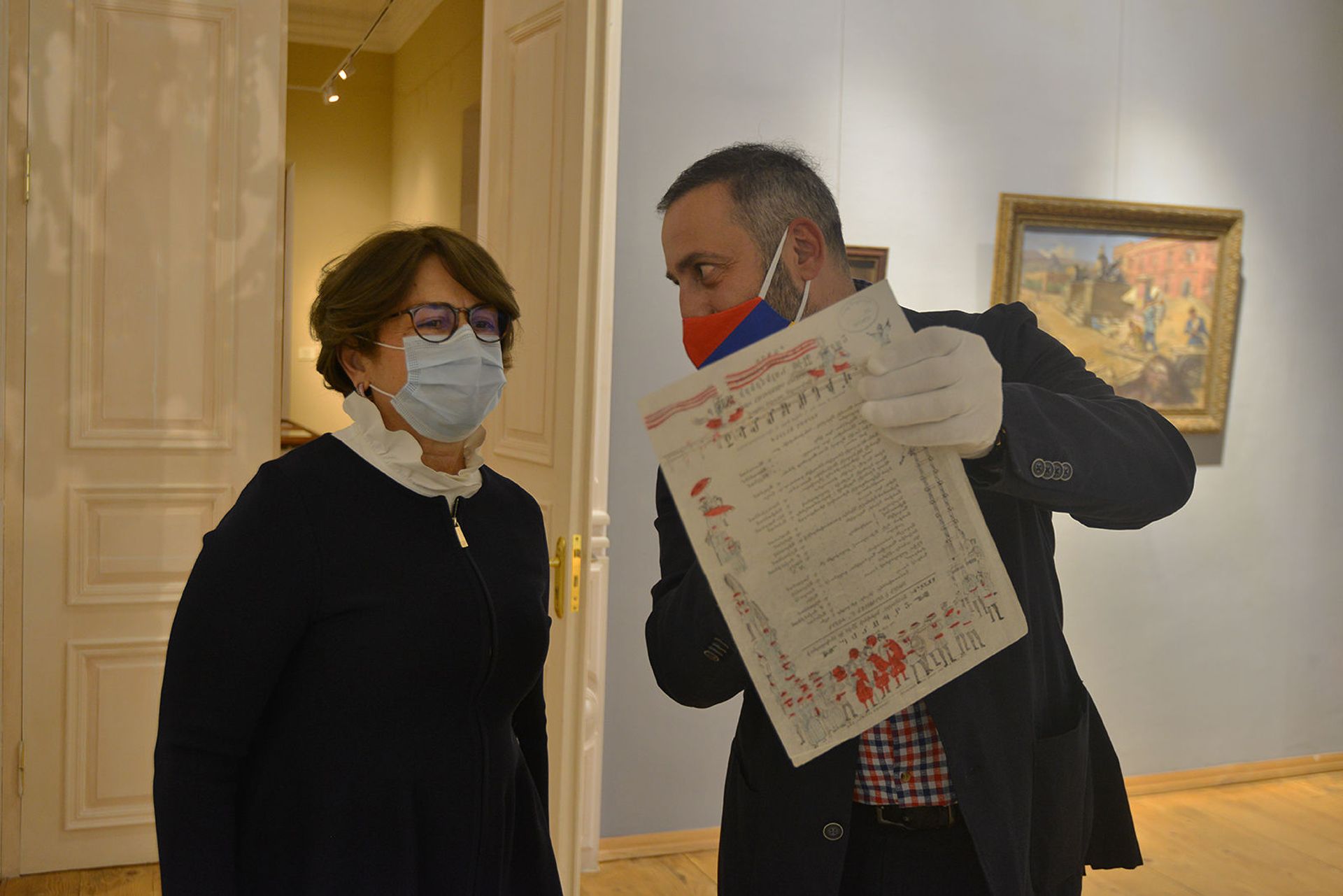Նունե Սարգսյանի այցի պատվին Թբիլիսիի «Art Palace» թանգարանում բացվել է հայկական անկյուն - Sputnik Արմենիա, 1920, 16.04.2021