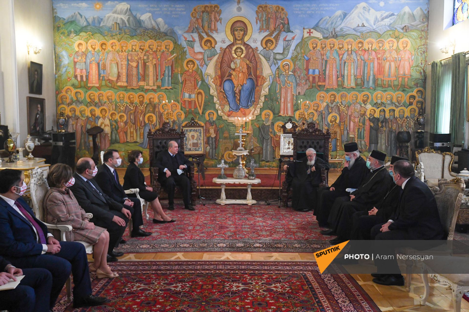 Արմեն Սարգսյանն այցելել է Համայն Վրաստանի պատրիարք Իլյա Երկրորդին - Sputnik Արմենիա, 1920, 16.04.2021