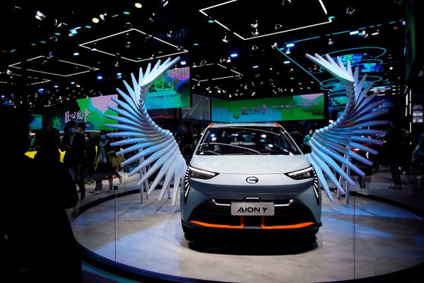 Электромобиль GAC Aion Y на международной автомобильной выставке в Шанхае Электромобиль GAC Aion Y на международной автомобильной выставке в Шанхае - Sputnik Армения
