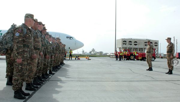 Подразделение армянских миротворцев отправляется в Ливан (20 апреля 2021). Еревaн - Sputnik Արմենիա