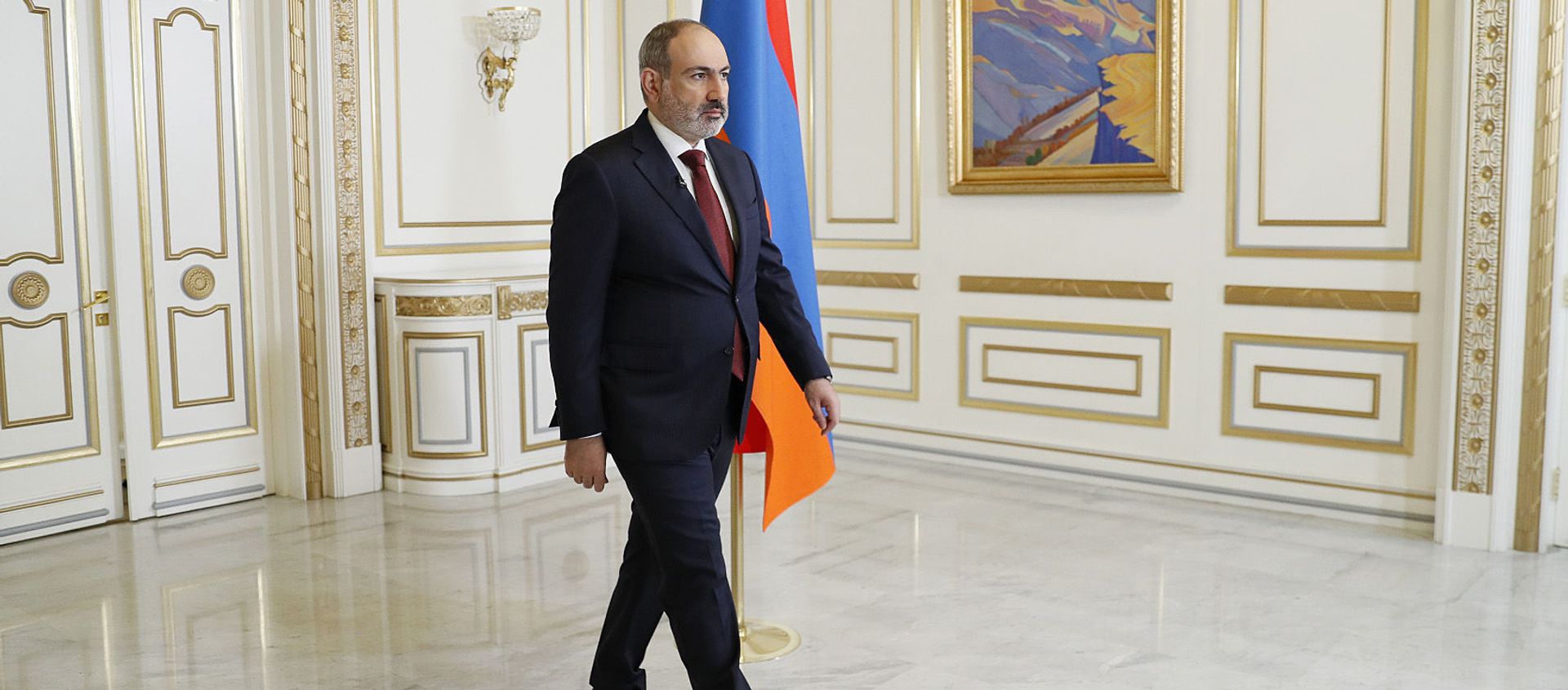 Обращение премьер-министра Никола Пашиняна в прямом эфире о своей отставке (25 апреля 2021). Еревaн - Sputnik Արմենիա, 1920, 25.04.2021