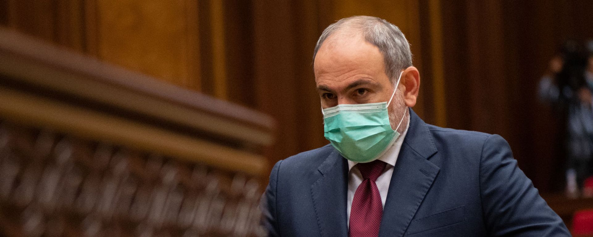 Премьер-министр Никол Пашинян подходит к кафедре во время внеочередного заседания Парламента (3 мая 2021). Еревaн - Sputnik Армения, 1920, 03.05.2021