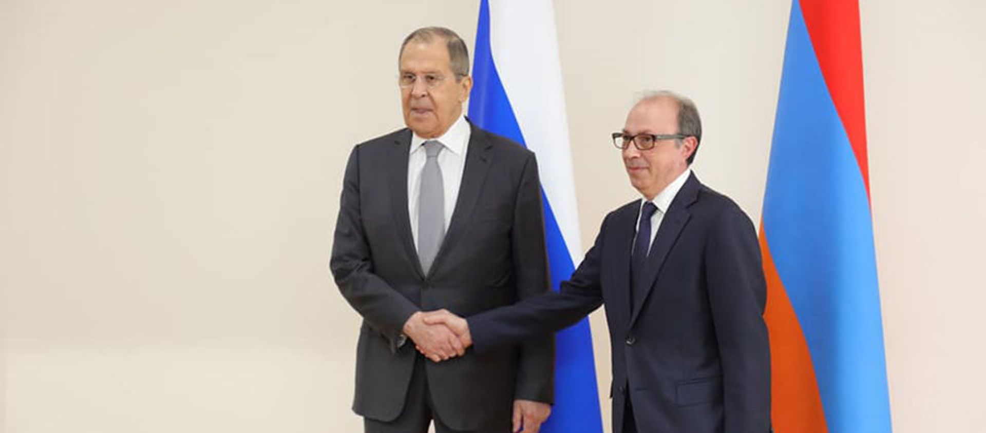 Главы МИД Армении и РФ Ара Айвазян и Сергей Лавров на встрече (6 мая 2021). Еревaн - Sputnik Արմենիա, 1920, 06.05.2021